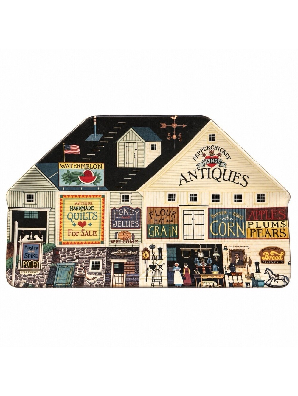 Vintage Charles Wysocki Peppercricket Farms Country Heartland Plate #9228A